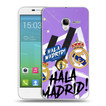 Силиконовый чехол на Alcatel One Touch POP 3 5 с принтом Real Madrid Реал Мадрид