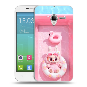 Силиконовый чехол на Alcatel One Touch POP 3 5 с принтом Labubu Лабубу