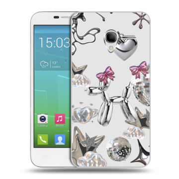 Силиконовый чехол на Alcatel One Touch POP 3 5 с принтом Y2K
