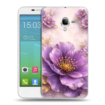 Силиконовый чехол на Alcatel One Touch POP 3 5 с принтом женский Силиконовый чехол на Alcatel One Touch POP 3 5 с принтом женский