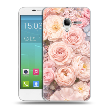 Силиконовый чехол на Alcatel One Touch POP 3 5 с принтом женский