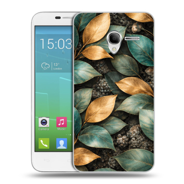 Силиконовый чехол на Alcatel One Touch POP 3 5 с принтом женский