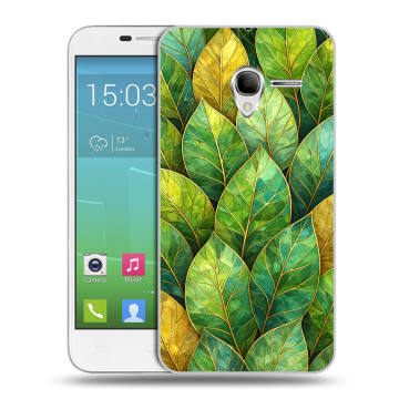 Силиконовый чехол на Alcatel One Touch POP 3 5 с принтом женский
