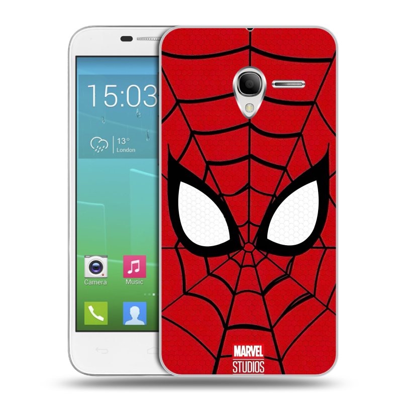 Силиконовый чехол на Alcatel One Touch POP 3 5 с принтом человек паук spiderman Силиконовый чехол на Alcatel One Touch POP 3 5 с принтом человек паук spiderman