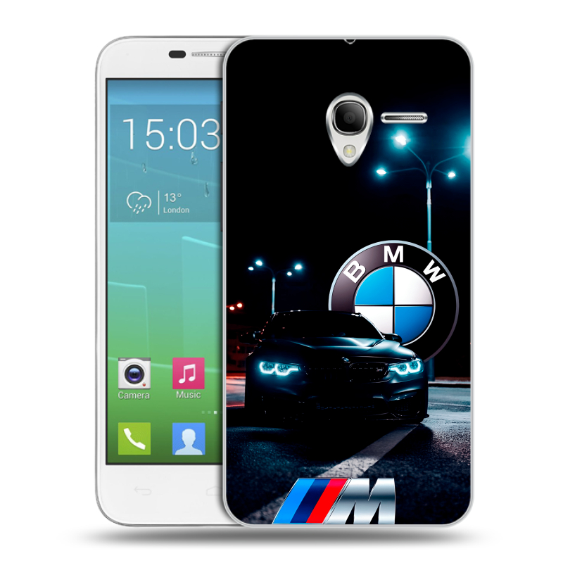 Силиконовый чехол на Alcatel One Touch POP 3 5 с принтом БМВ BMW Силиконовый чехол на Alcatel One Touch POP 3 5 с принтом БМВ BMW