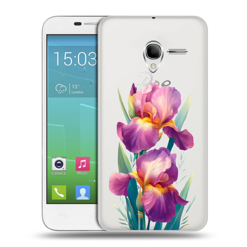 Силиконовый чехол на Alcatel One Touch POP 3 5 с принтом Цветы орхидеи Силиконовый чехол на Alcatel One Touch POP 3 5 с принтом Цветы орхидеи