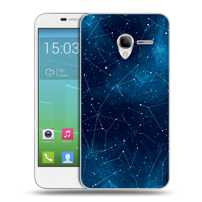 Силиконовый чехол на Alcatel One Touch POP 3 5 с принтом Космос звезды Силиконовый чехол на Alcatel One Touch POP 3 5 с принтом Космос звезды