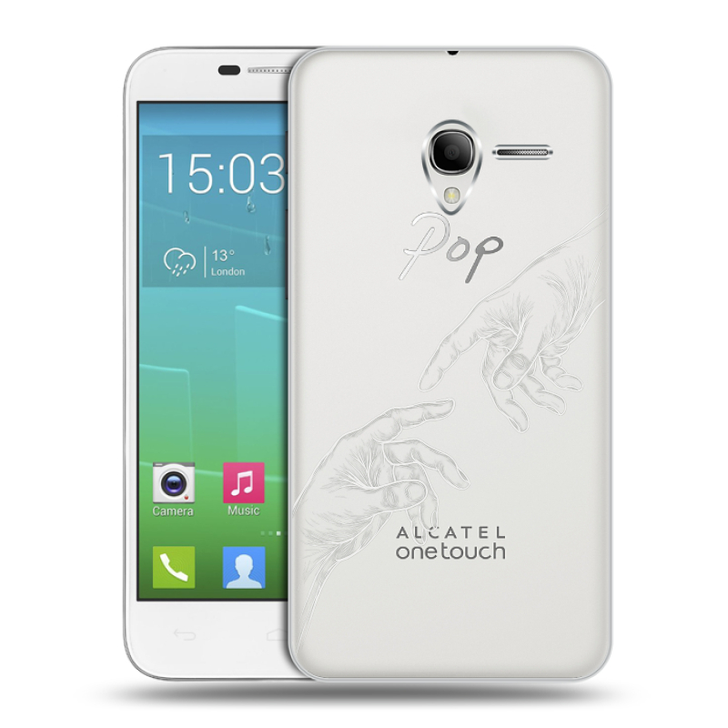 Силиконовый чехол на Alcatel One Touch POP 3 5 с принтом Сотворение мира Силиконовый чехол на Alcatel One Touch POP 3 5 с принтом Сотворение мира