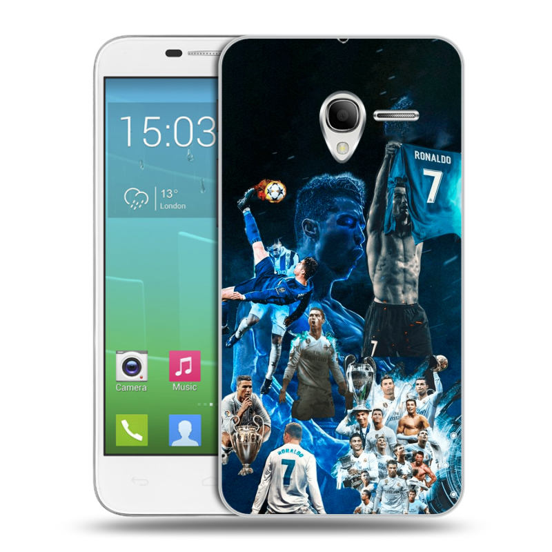 Силиконовый чехол на Alcatel One Touch POP 3 5 с принтом Реал Роналдо Силиконовый чехол на Alcatel One Touch POP 3 5 с принтом Реал Роналдо