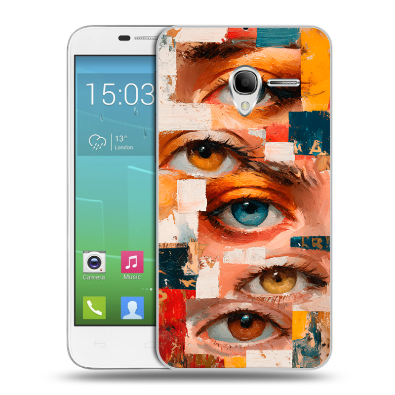 Силиконовый чехол на Alcatel One Touch POP 3 5 с принтом Модный принт Силиконовый чехол на Alcatel One Touch POP 3 5 с принтом Модный принт