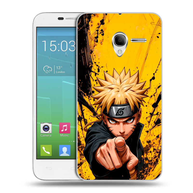 Силиконовый чехол на Alcatel One Touch POP 3 5 с принтом Naruto Наруто Силиконовый чехол на Alcatel One Touch POP 3 5 с принтом Naruto Наруто