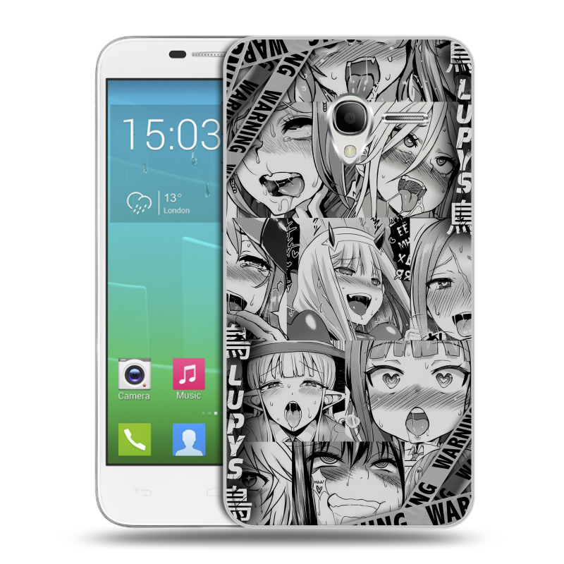 Силиконовый чехол на Alcatel One Touch POP 3 5 с принтом Ahegao Ахегао Аниме Силиконовый чехол на Alcatel One Touch POP 3 5 с принтом Ahegao Ахегао Аниме