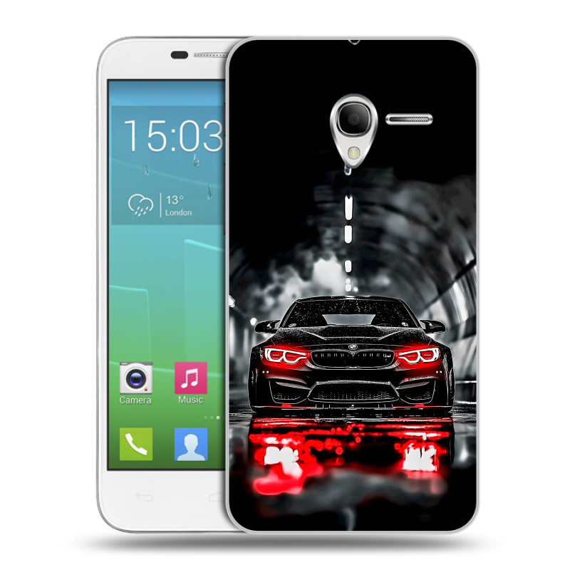 Силиконовый чехол на Alcatel One Touch POP 3 5 с принтом BMW БМВ Силиконовый чехол на Alcatel One Touch POP 3 5 с принтом BMW БМВ