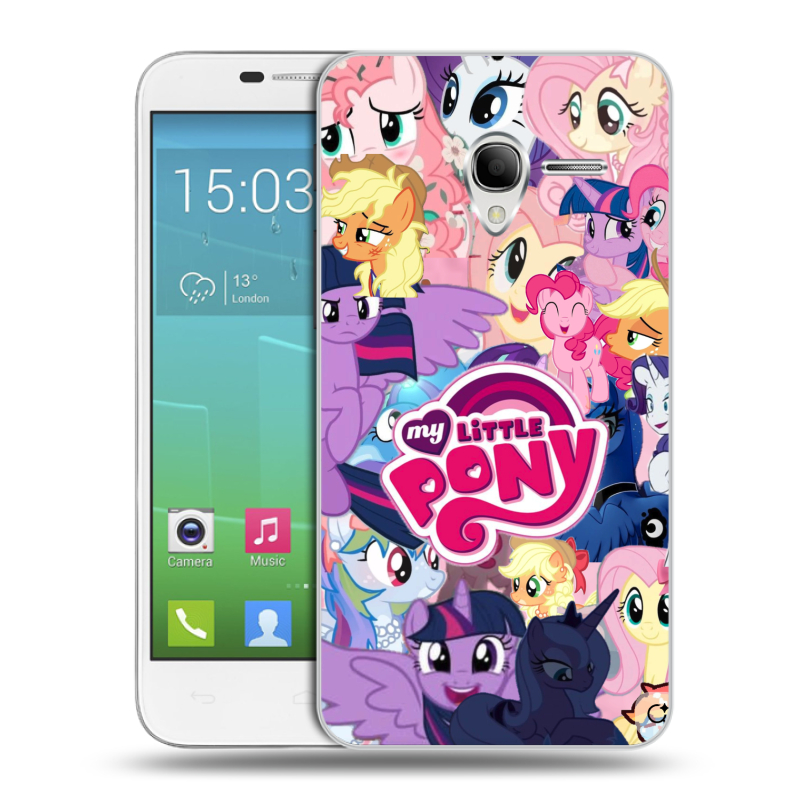 Силиконовый чехол на Alcatel One Touch POP 3 5 с принтом My little pony Дружба чудо Силиконовый чехол на Alcatel One Touch POP 3 5 с принтом My little pony Дружба чудо