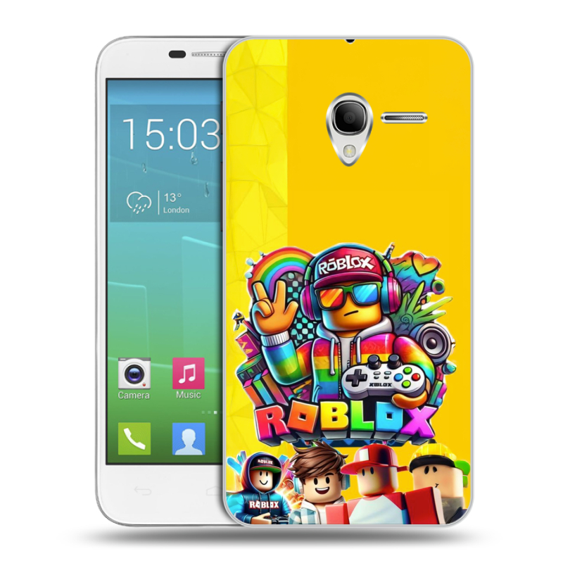 Силиконовый чехол на Alcatel One Touch POP 3 5 с принтом Roblox Роблокс Силиконовый чехол на Alcatel One Touch POP 3 5 с принтом Roblox Роблокс