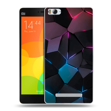 Пластиковый чехол на Xiaomi Mi 4c с принтом Геометрия неона Пластиковый чехол на Xiaomi Mi 4c с принтом Геометрия неона