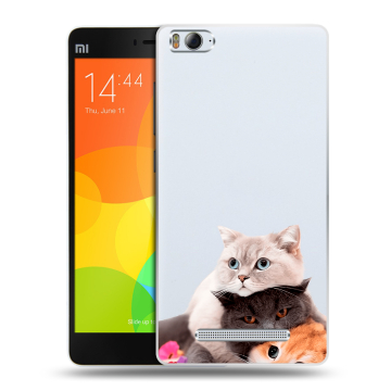 Пластиковый чехол на Xiaomi Mi 4c с принтом Кошки Пластиковый чехол на Xiaomi Mi 4c с принтом Кошки