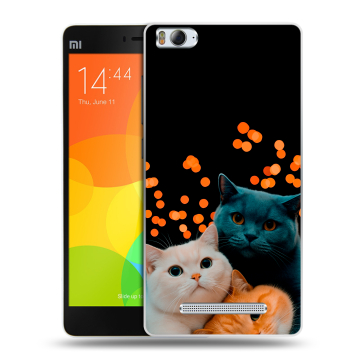 Пластиковый чехол на Xiaomi Mi 4c с принтом Кошки Пластиковый чехол на Xiaomi Mi 4c с принтом Кошки