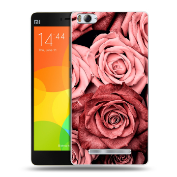Пластиковый чехол на Xiaomi Mi 4c с принтом Цветы розы Пластиковый чехол на Xiaomi Mi 4c с принтом Цветы розы