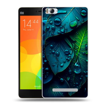 Пластиковый чехол на Xiaomi Mi 4c с принтом Листья Пластиковый чехол на Xiaomi Mi 4c с принтом Листья