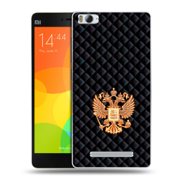 Пластиковый чехол на Xiaomi Mi 4c с принтом Герб России принт Пластиковый чехол на Xiaomi Mi 4c с принтом Герб России принт