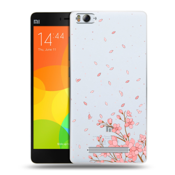 Пластиковый чехол на Xiaomi Mi 4c с принтом Ветка сакуры