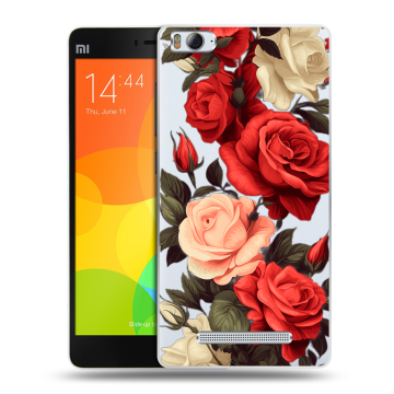 Пластиковый чехол на Xiaomi Mi 4c с принтом Розы