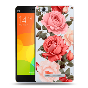 Пластиковый чехол на Xiaomi Mi 4c с принтом Розы Пластиковый чехол на Xiaomi Mi 4c с принтом Розы