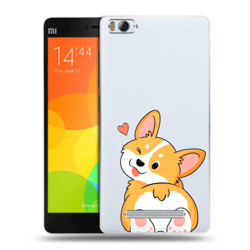 Пластиковый чехол на Xiaomi Mi 4c с принтом Корги