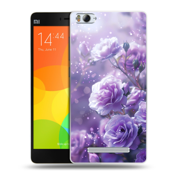 Пластиковый чехол на Xiaomi Mi 4c с принтом Розы цветы