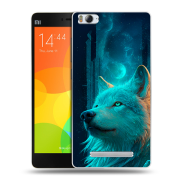 Пластиковый чехол на Xiaomi Mi 4c с принтом бабочки саккура Пластиковый чехол на Xiaomi Mi 4c с принтом бабочки саккура