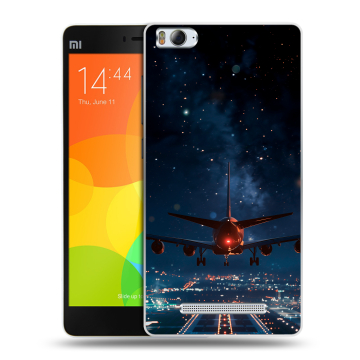 Пластиковый чехол на Xiaomi Mi 4c с принтом самолет