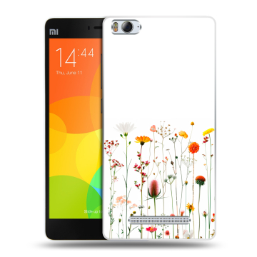 Пластиковый чехол на Xiaomi Mi 4c с принтом цветы