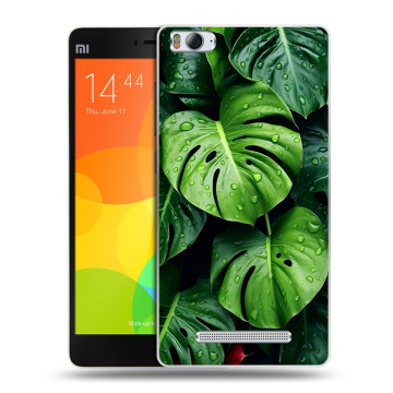 Пластиковый чехол на Xiaomi Mi 4c с принтом Листья Пластиковый чехол на Xiaomi Mi 4c с принтом Листья