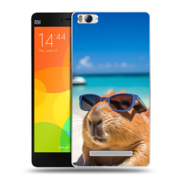Пластиковый чехол на Xiaomi Mi 4c с принтом Капибара Пластиковый чехол на Xiaomi Mi 4c с принтом Капибара