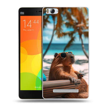 Пластиковый чехол на Xiaomi Mi 4c с принтом Капибара Пластиковый чехол на Xiaomi Mi 4c с принтом Капибара