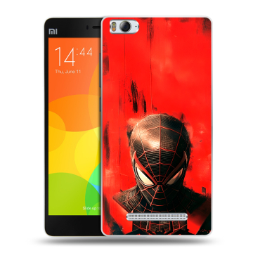 Пластиковый чехол на Xiaomi Mi 4c с принтом человек паук spiderman Пластиковый чехол на Xiaomi Mi 4c с принтом человек паук spiderman