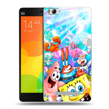 Пластиковый чехол на Xiaomi Mi 4c с принтом спанчбоб спанч боб Пластиковый чехол на Xiaomi Mi 4c с принтом спанчбоб спанч боб