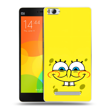 Пластиковый чехол на Xiaomi Mi 4c с принтом спанчбоб спанч боб Пластиковый чехол на Xiaomi Mi 4c с принтом спанчбоб спанч боб