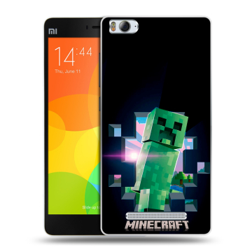 Пластиковый чехол на Xiaomi Mi 4c с принтом Майнкрафт Minecraft