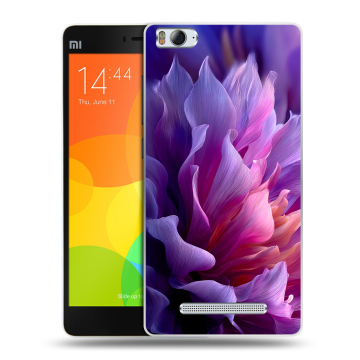 Пластиковый чехол на Xiaomi Mi 4c с принтом женский цветы Пластиковый чехол на Xiaomi Mi 4c с принтом женский цветы