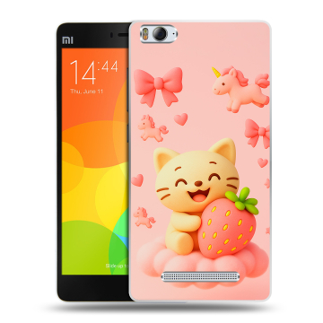 Пластиковый чехол на Xiaomi Mi 4c с принтом для девочек