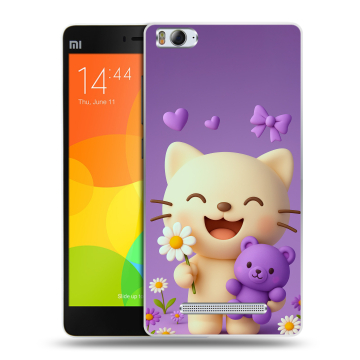 Пластиковый чехол на Xiaomi Mi 4c с принтом для девочек Пластиковый чехол на Xiaomi Mi 4c с принтом для девочек