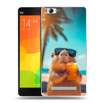 Пластиковый чехол на Xiaomi Mi 4c с принтом Капибара Пластиковый чехол на Xiaomi Mi 4c с принтом Капибара
