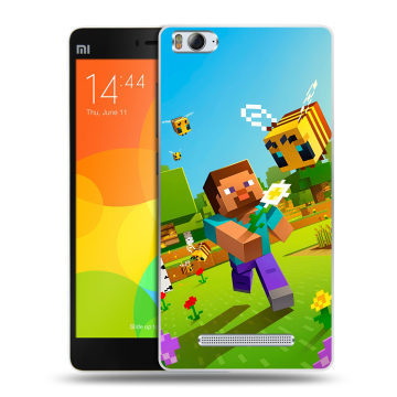 Пластиковый чехол на Xiaomi Mi 4c с принтом Майнкрафт Minecraft Пластиковый чехол на Xiaomi Mi 4c с принтом Майнкрафт Minecraft
