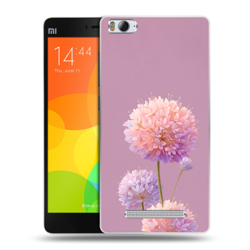 Пластиковый чехол на Xiaomi Mi 4c с принтом Цветы Пластиковый чехол на Xiaomi Mi 4c с принтом Цветы
