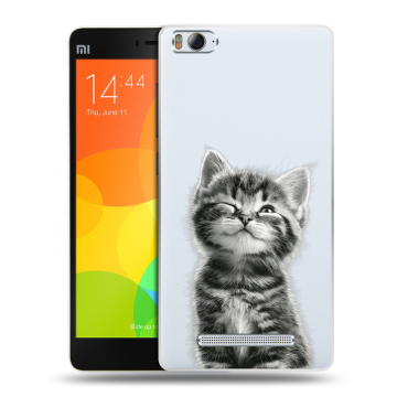 Пластиковый чехол на Xiaomi Mi 4c с принтом Котенок Пластиковый чехол на Xiaomi Mi 4c с принтом Котенок