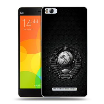 Пластиковый чехол на Xiaomi Mi 4c с принтом Герб Флаг СССР Пластиковый чехол на Xiaomi Mi 4c с принтом Герб Флаг СССР