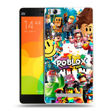 Пластиковый чехол на Xiaomi Mi 4c с принтом Roblox Роблокс
