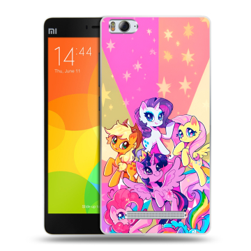 Пластиковый чехол на Xiaomi Mi 4c с принтом My little pony Дружба чудо Пластиковый чехол на Xiaomi Mi 4c с принтом My little pony Дружба чудо